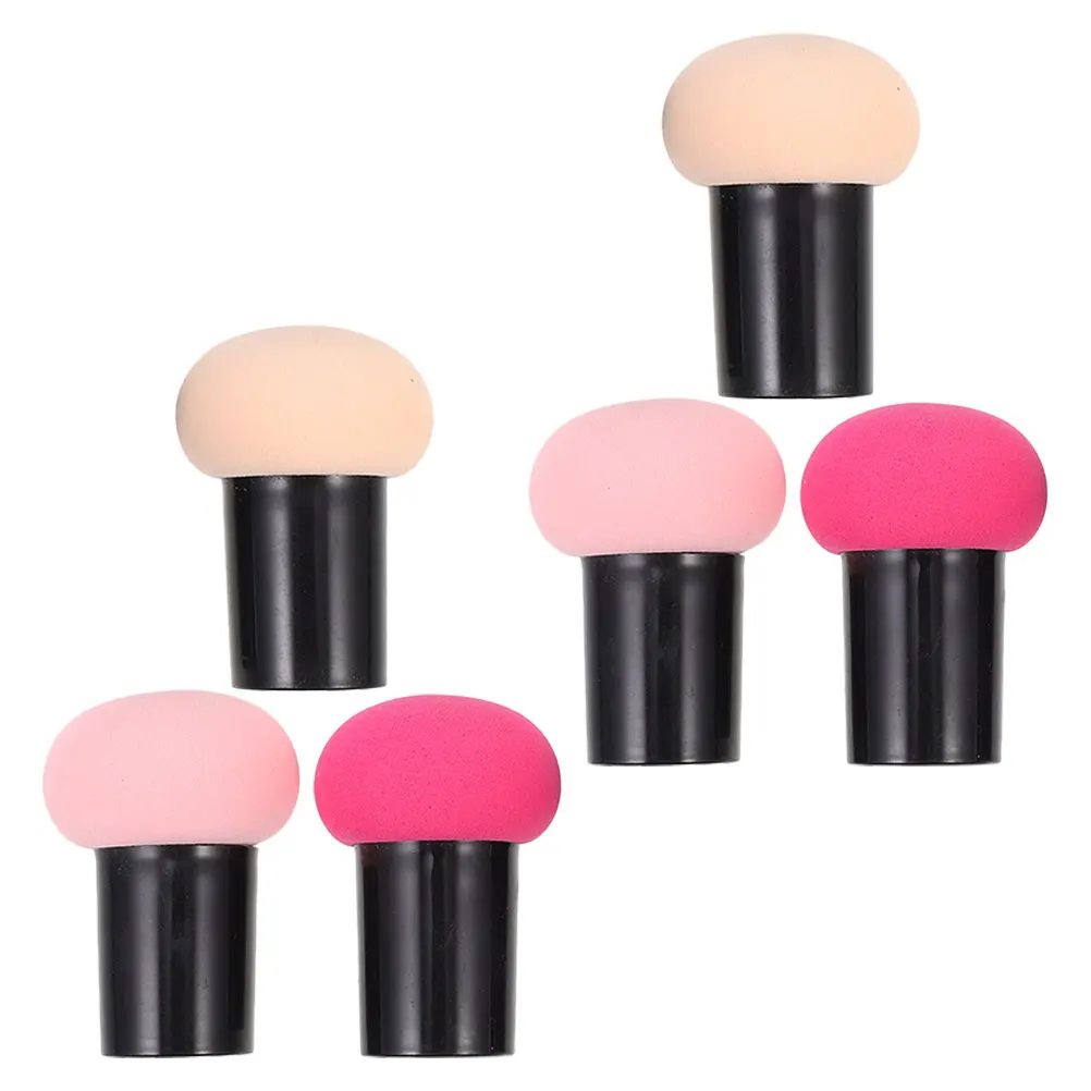 

6Pcs Dual-Use Mushroom Head Makeup Sponge Set Soft Puff for Dry Wet Foundation Cream Powder Puff Applicator Blending