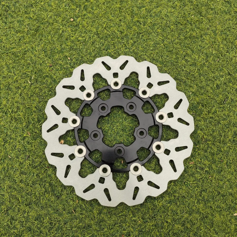 STLF 14 بوصة قطع غيار الدراجات النارية قرص فرامل ل Vrod ليلة قضيب العضلات فات بوي اندلاع بجولة الطريق الإنزلاق دراجة نارية تعويم الفرامل Di #2