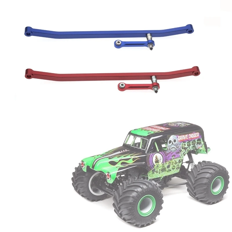 Metalen Steering Link Rod Servo Trekstang Set Voor LOSI LMT 4WD Massieve As Monster Truck RC Auto Upgrade Onderdelen