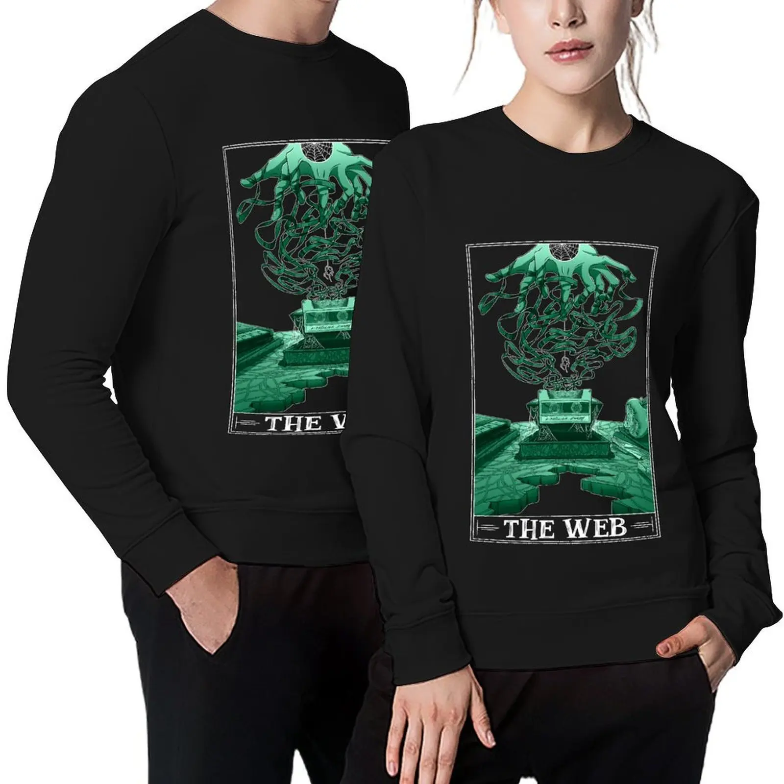 

The Web Tarotesque - (Dark) Pullover mens designer clothes men clothes men's autumn clothes anime autumn sweatshirt