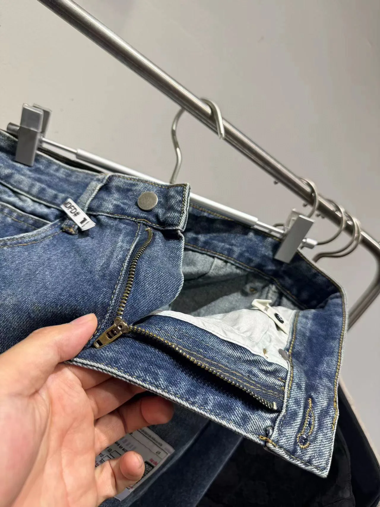 Celana Pendek Denim Longgar Y2K Retro 25ss, Jeans Kaki Lebar, Celana Pendek Denim Dapat Dicuci untuk Pria dan Wanita Hombre Rompa