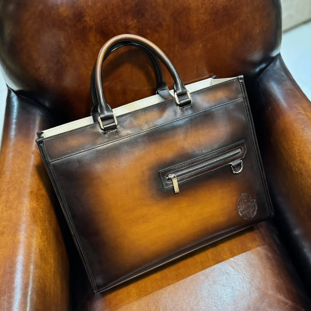 DIMY 2025 العلامة التجارية الجديدة العصرية تنوعا ركاب سعة كبيرة حقيبة تسوق جلدية حقيقية حقيبة تسوق محمولة حقيبة كروسبودي