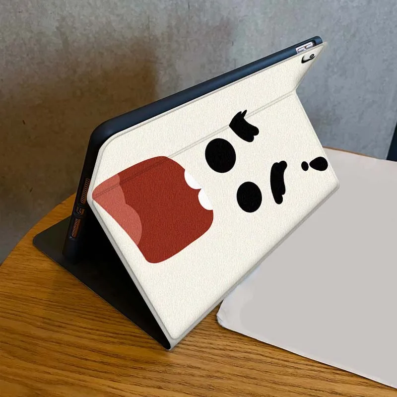 Lustige Emoji-Grafik für iPad Air Mini Pro 7, 6, 5, 9,7 11, 10,5 12,9, automatische Sleep/Wake-Tablet-Hülle
