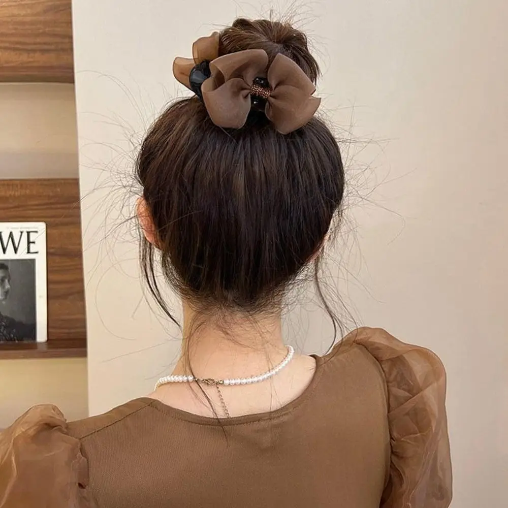 

Korean Style Mesh Bow Hair Clip Sweet Hair Crab Cloth Gauze Hair Clip Bowknot Hair Claw Holiday