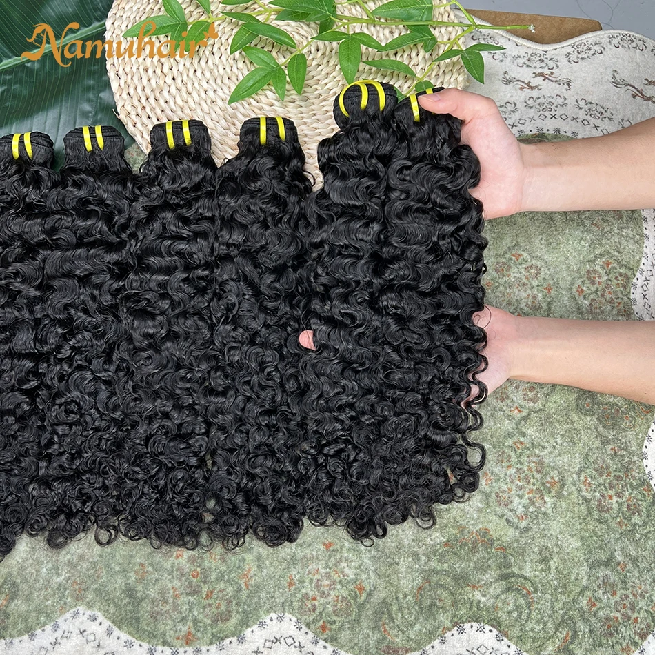 Burmese Curly Bundles 100% Human Hair 20 22 24 26 Inch 3 4 Bundles Virgin Raw Hair Extension Quick Weave Natural Color For Women