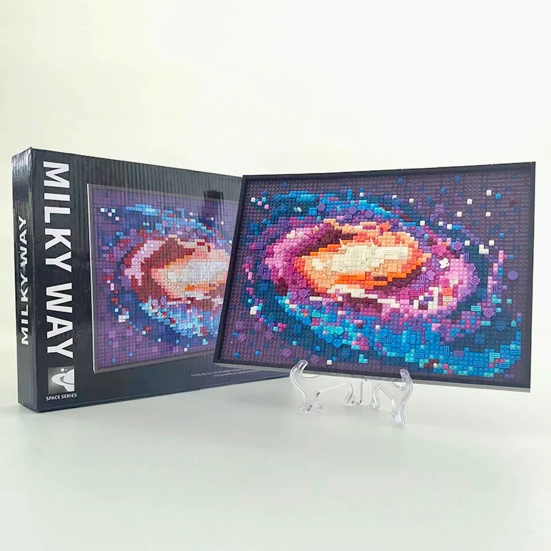 

Creative Expert The Milky Way Galaxy Starry Sky Building Blocks 3D Famous Nebula Art Photo Frame Toys Adult Gift Home Decoration