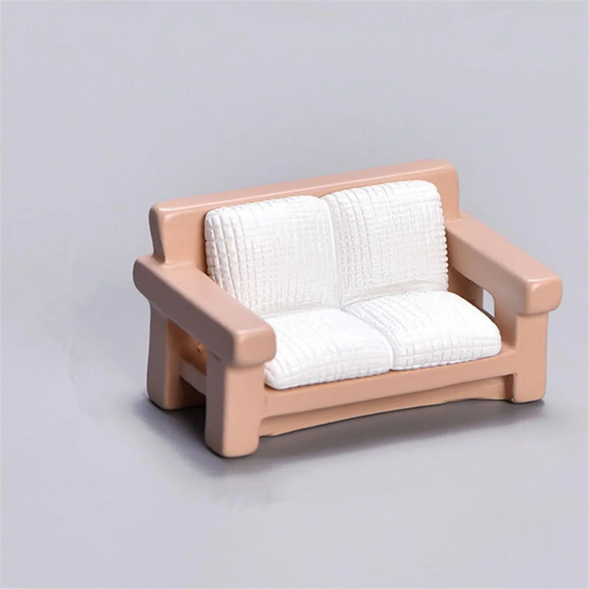 2 Satz Miniaturen Sofa Spielzeug Miniatur Ornament winziges Haus Sofa Tee tisch Sofa Modell winziges Sofa Spielzeug