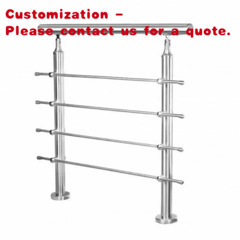 custom.Low Cost Security Baluster Railing Exterior Railing Post Balustrade Stainless Steel Railing Staircase 201 304 Handrail Sy