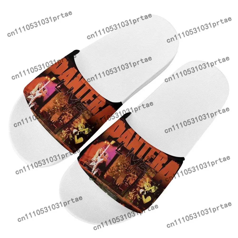 Pantera Metal Band Pop Home Clog Mens Women Youth Boy Girl Sandals Shoes Tang Garden Custom Made Breathable Shoe Beach
