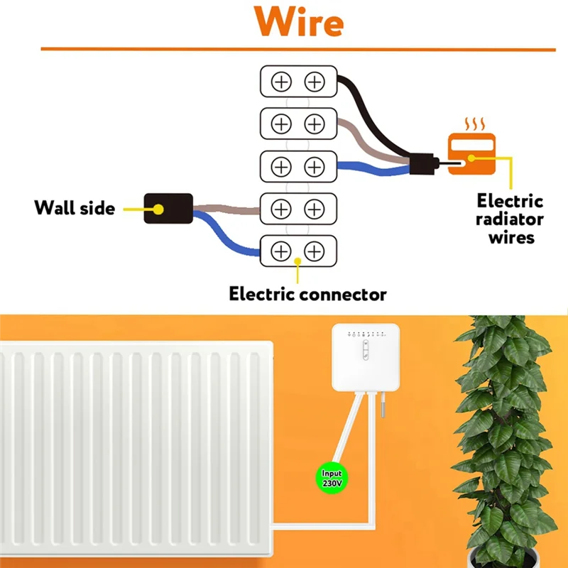 

-AT52 Tuya Zigbee умный термостат для пилотного провода, отопление, радиатор, поддержка мониторинга электричества, дистанционное управление