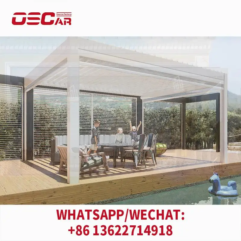 

4x6M Traffic White + Anthracite Grey Aluminum Louvered Pergola Outdoor Patio Garden Balcony Shading Structure Shelter pergolas
