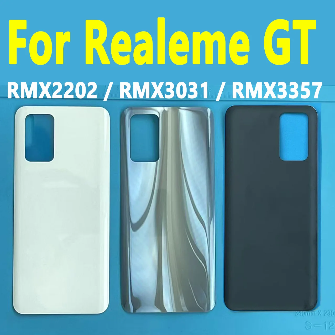 

Неоригинальная неклейкая крышка для аккумулятора Realme GT/GT Neo, задняя стеклянная крышка для Realme RMX3031 RMX3357 RMX2202, задняя стеклянная крышка