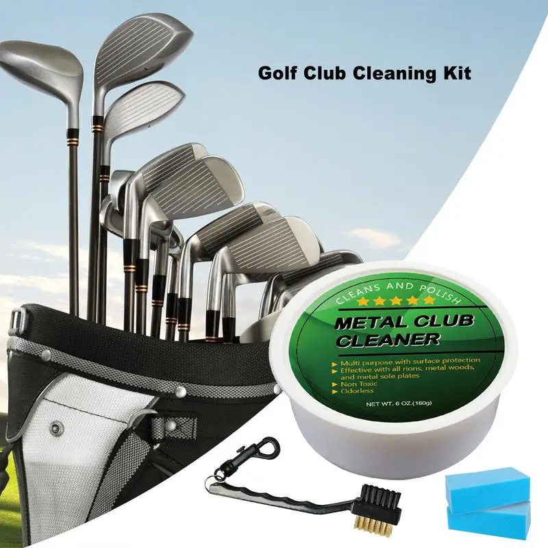 Kit di lucidatura per mazze da Golf detergente multiuso per scanalature da Golf inodore sicuro 6.4 Oz per la lucidatura di accessori da Golf