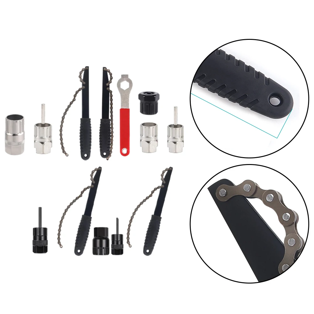 

Bicycle Repair Tool Kit For Bottom Bracket Removal Crank Extractor 8mm Wrench Chain Wrench Cycling Maintenance Gear