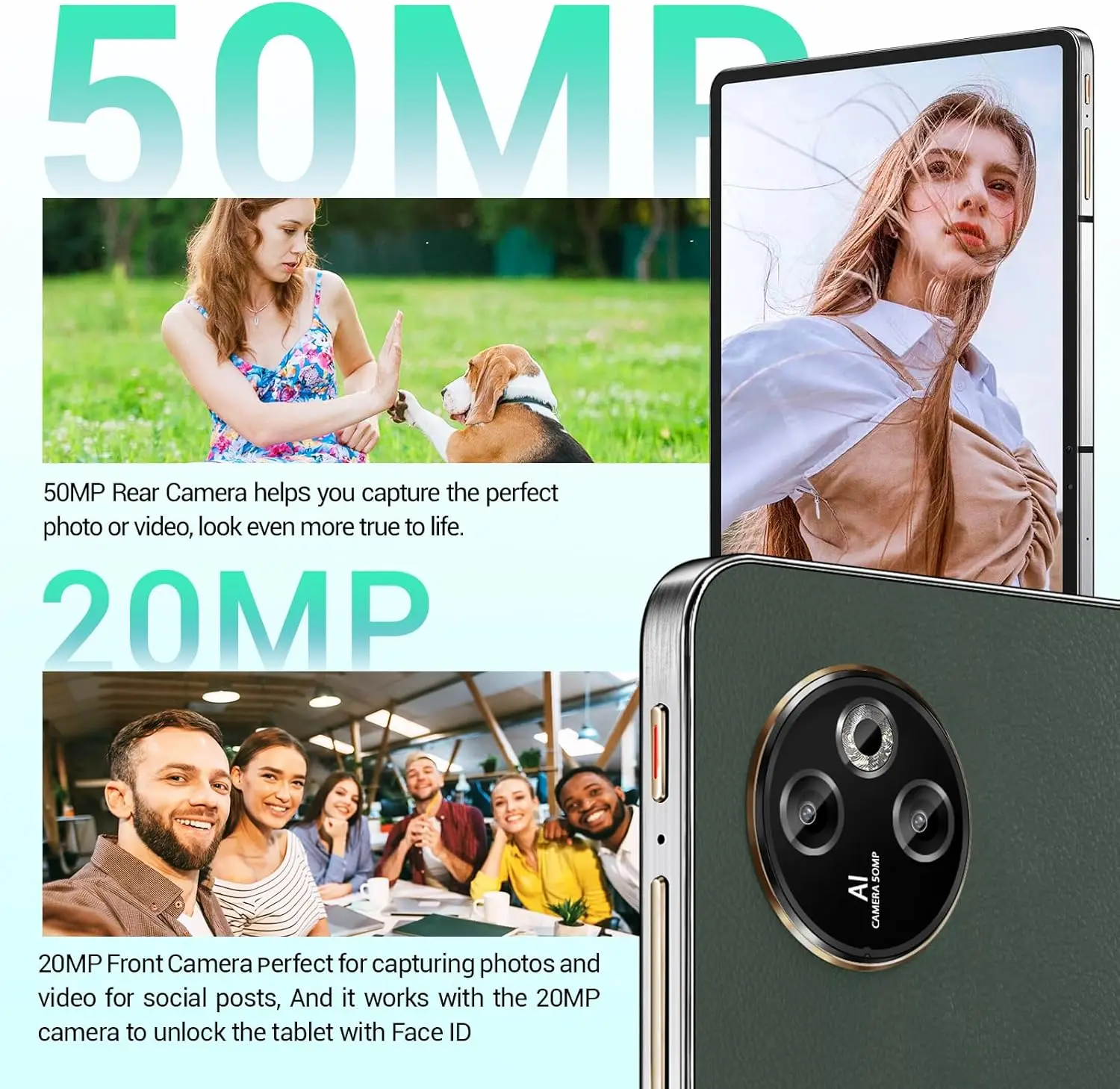 تابلت DOOGEE T30 MAX Android14 للألعاب، 12.4 بوصة 20 جيجابايت + 512 جيجابايت/2 تيرابايت، 108000 مللي أمبير/33 وات، 50 ميجابكسل + 20 ميجابكسل، هيليو G99 ثماني النواة، TUV/4G LTE/5GWiFi/OTG/GPS