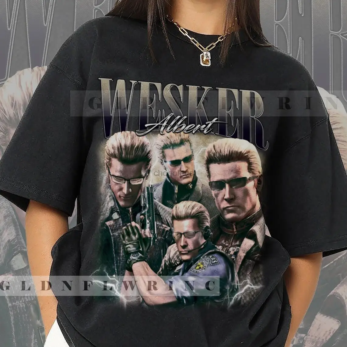 Limited Albert Wesker shirt Vintage 90s Albert Wesker t-shirt bootleg graphic tee Albert Wesker sweatshirt FM668