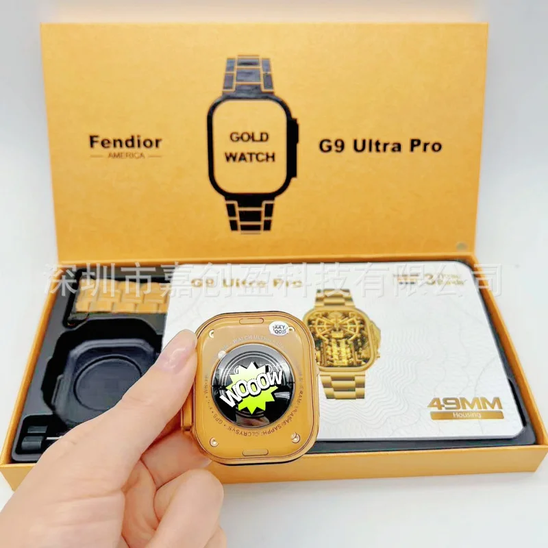 -Edge hot sellingG9 Ultra ProSmart Watch Multi-Strap Gold WatchH9 S8 S9 Ultra YD5