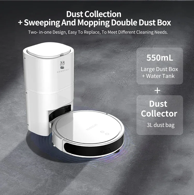 Factory Supply Automatic Recharge Smart Robotic Vacuum Cleaner for Home Office Use