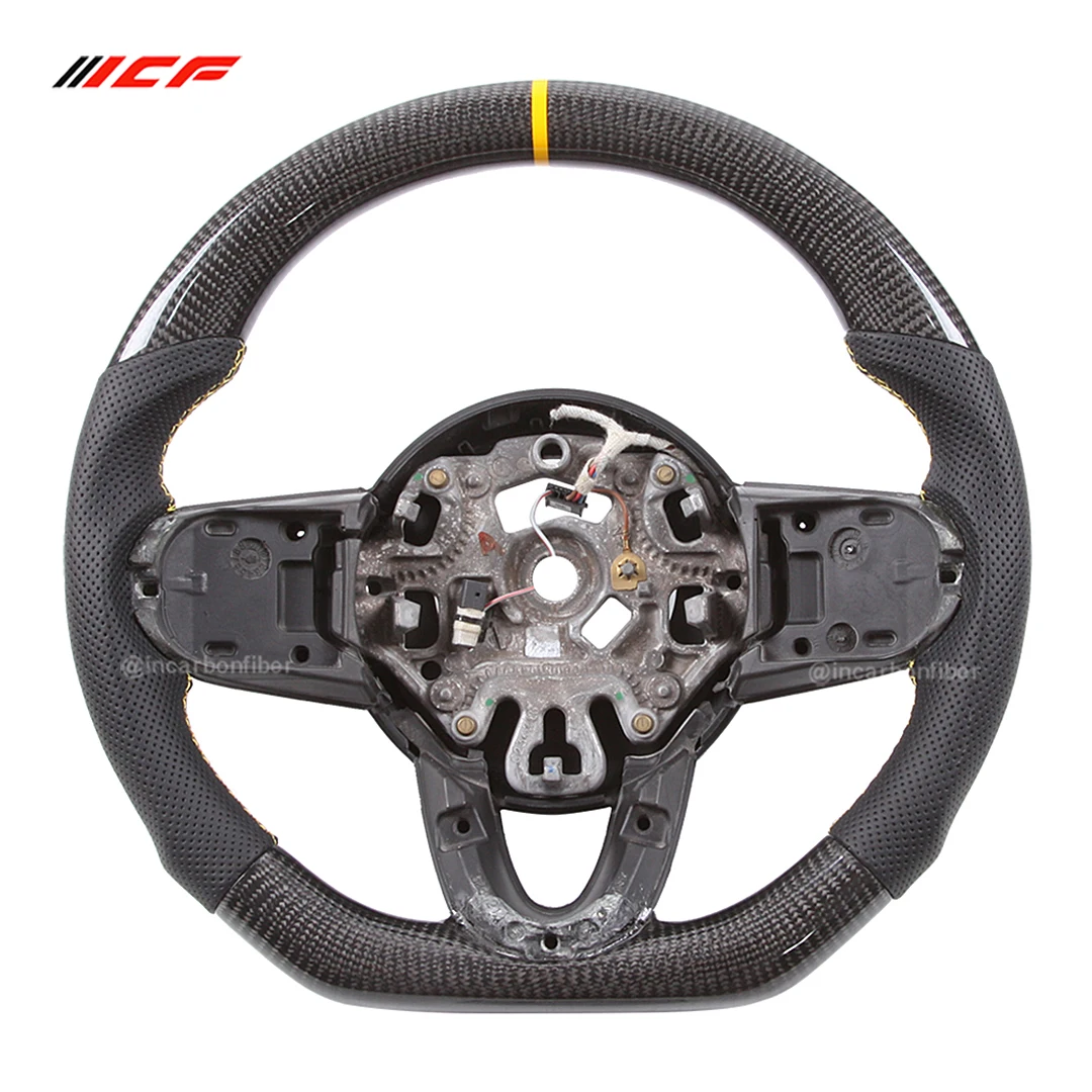 Real Carbon Fiber steering wheel For Mini R59 R60 R61 F55 F56 Cooper Club-man Country-man Road-ster JC-W