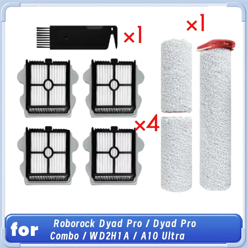 A85I-cepillo y filtros principales para Roborock Dyad Pro / Dyad Pro Combo / WD2H1A / A10 Ultra aspiradora accesorios Ultra duraderos