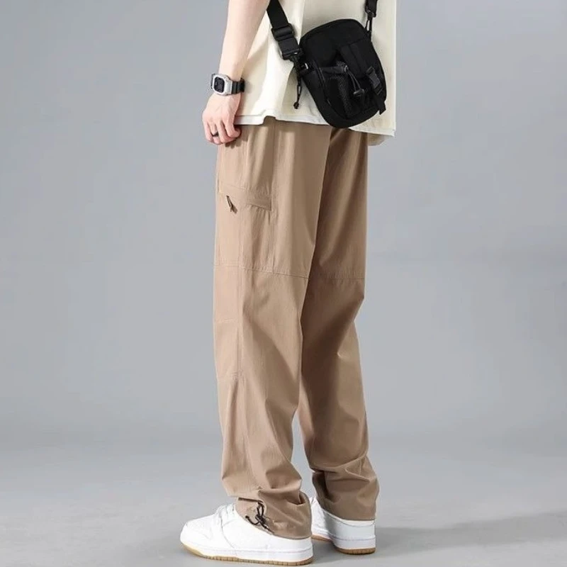 

Mountain Men's Cargo Pants Loose Khaki Low Price Male Trousers High Quality Korean Style New In Cotton Street Designer Cheapest