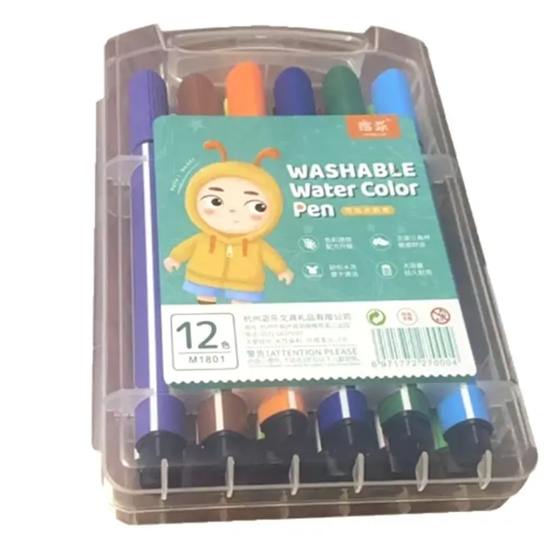 

Colored Pencil Set 6 Brushes And 12 Colored Pencils For Smart Children's Painting Robots-AEF7