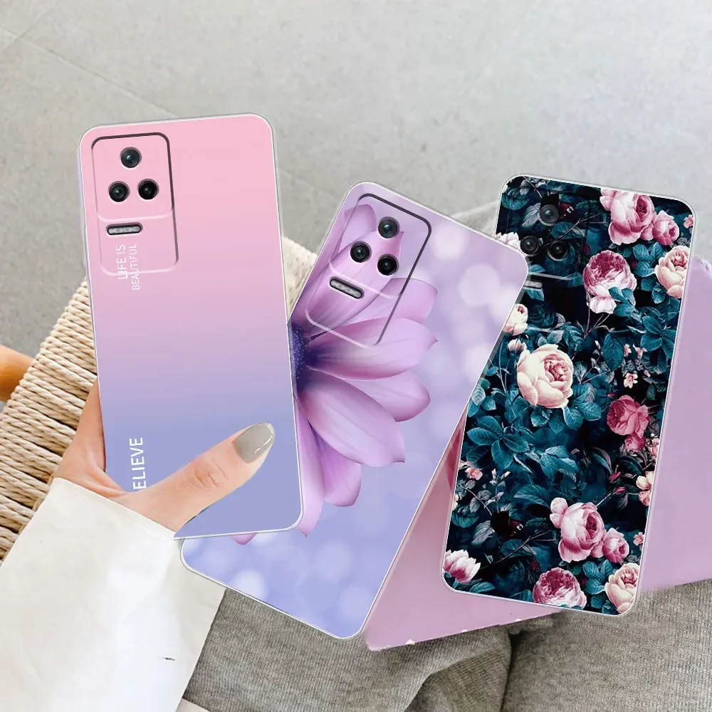 For Xiaomi Poco F4 5G Case Fashion Cover Poco F4 5G 6.67 inch Marble Soft Clear Silicone Phone Case for Poco F4 5G Fundas Bumper