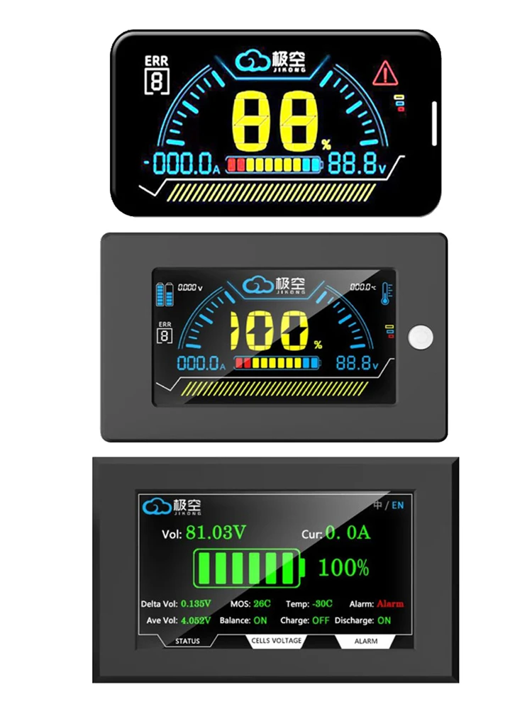 JIKONG BMS 4,3 3,2 2,3 Zoll Touchscreen LCD Display RS485 Kabel 1M Parallel Modul für Smart BMS RS485 zu USB 2M JK Zubehör