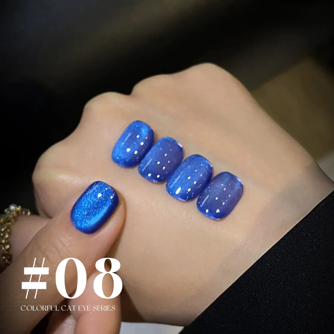 12ML 1-10 pièces automne Halloween vente chaude bleu noir oeil de chat Gel vernis à ongles 2025 nouvelle lumière bleue stroboscopique aimant oeil de chat colle à ongles