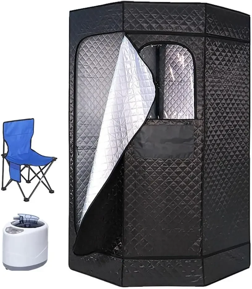 Portable Sauna for Home,Steam Tent Fold-able with 3L 1200 Watt Steamer, Indoor Room Spa Relaxation Remote Control