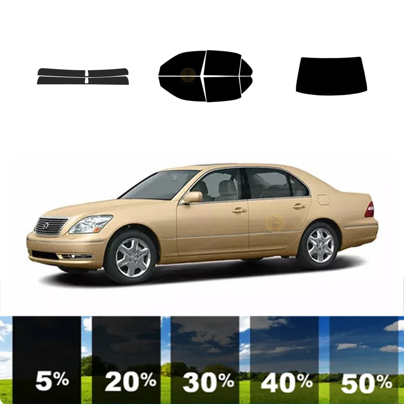 

precut Removable Window Tint Film For Car 100% UVR 5%-70%VLT Heat Insulation Carbon ﻿For LEXUS LS 4 DR SEDAN 2001-2006