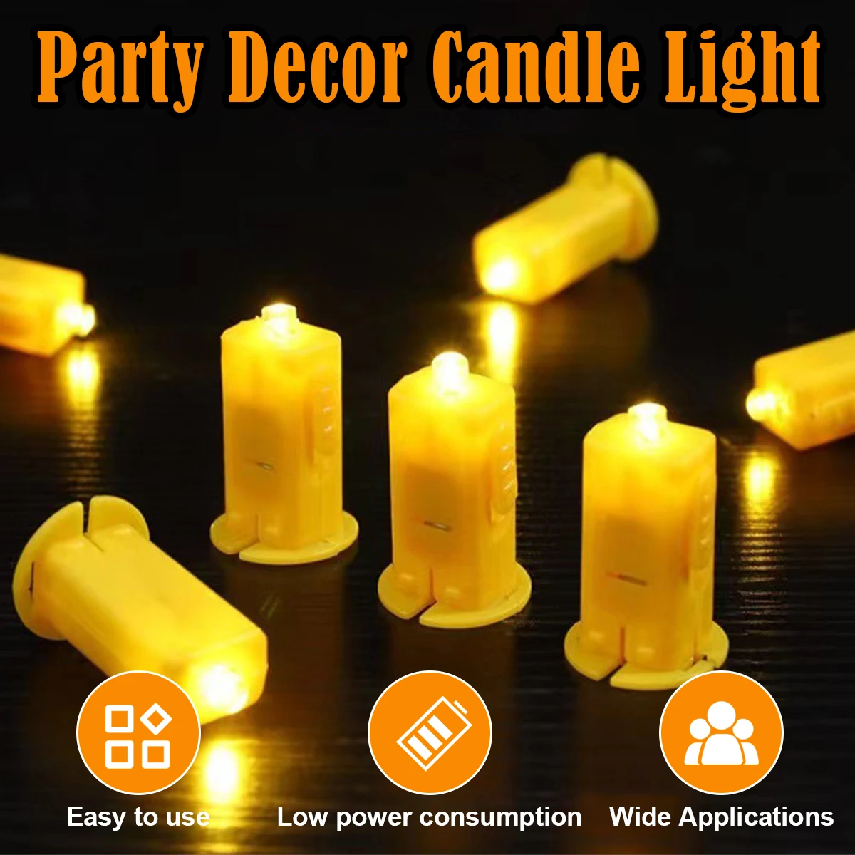 

Led Electronic Candle Decoration Flameless Household Tealight Operated Powered Candles Battery Wedding Christ Lights Night Party