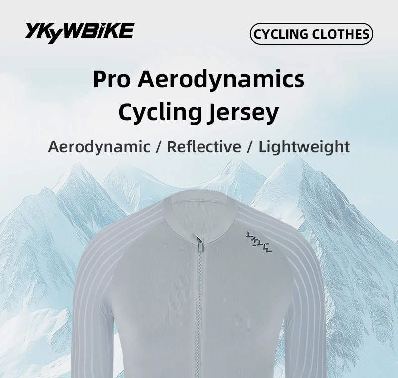 YKYW Herren Sommer-Radtrikot Nahtlose Manschetten Aerodynamischer Raglanärmel Schnelltrocknend Atmungsaktiv Leichtes Rennrad-Fahrradoberteil – Detail 8