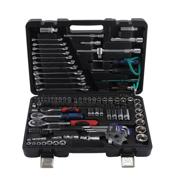 Suitable forHot Sale High Quality Car Repair Tool Kit Hand Tool Kit with Plastic Toolbox Storage Box Dismantle  Kits