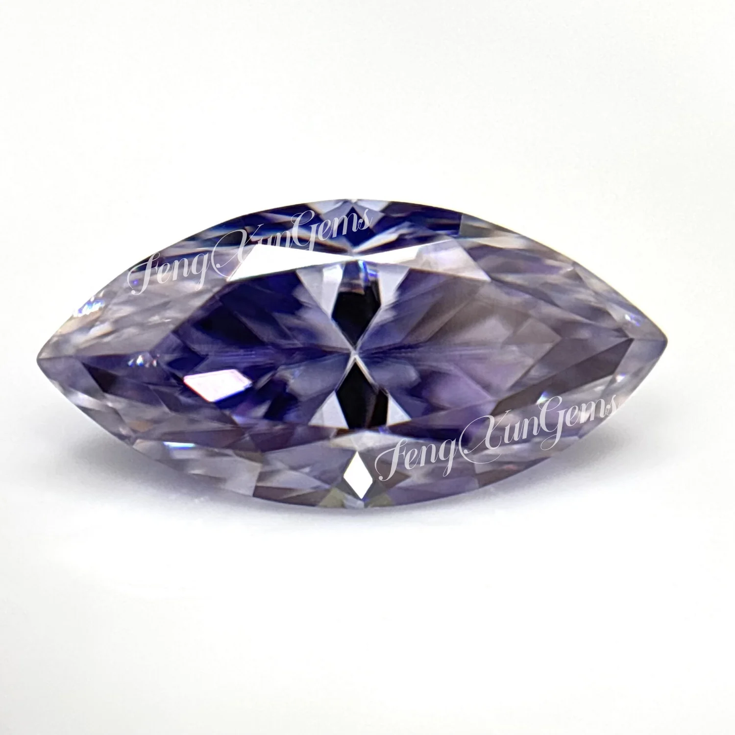 

Lavender Loose Moissanite Stone Marquise shape 0.1~3ct Lab Grown Moissanite Diamonds For Jewelry inlay With GRA Certificate