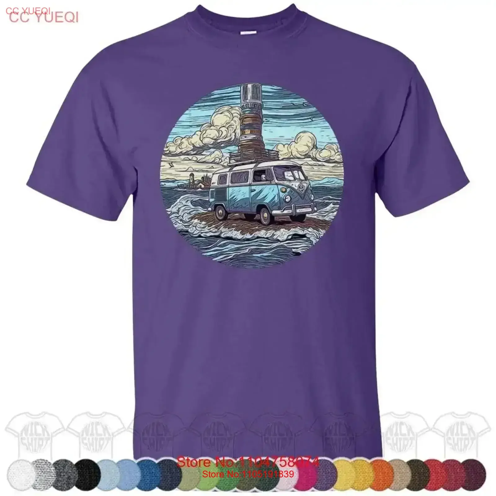 

Пляжная летняя футболка California Sea Ocean Surf Camp Palm Sunglass Wave Caravan, винтажная потертая дизайнерская одежда для дома, винтажная одежда