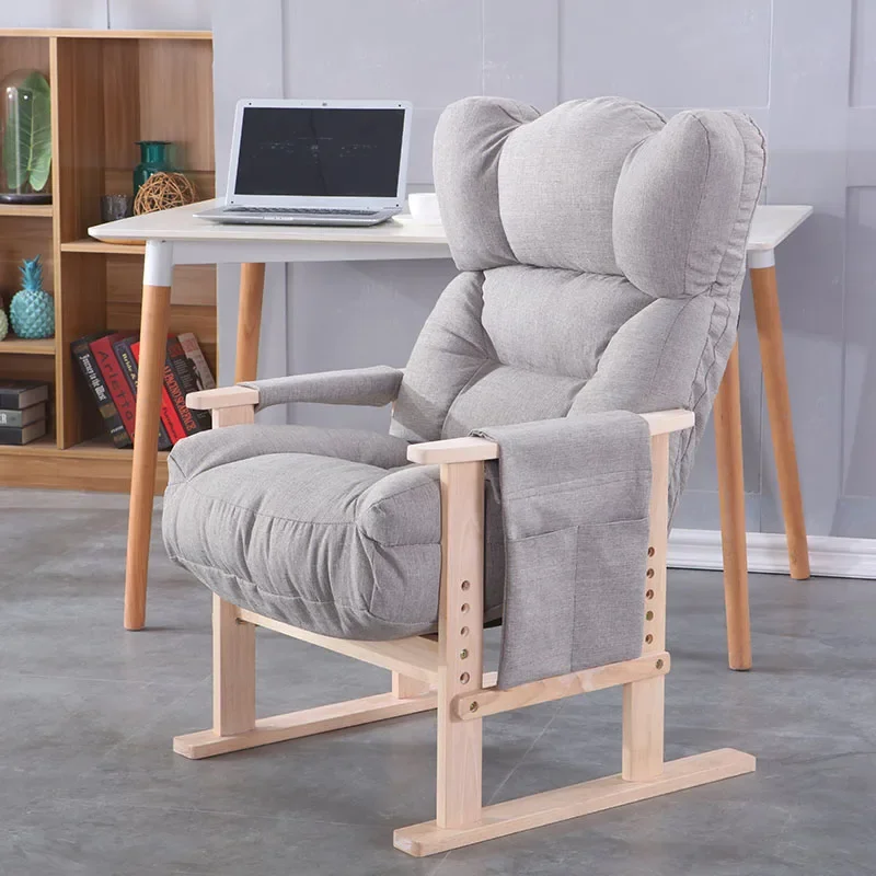 

Single Lazy Person Computer Chair with Reclining Backrest Home Study Office Chair Game Desk Sedia Gamimg Furniture Room Office