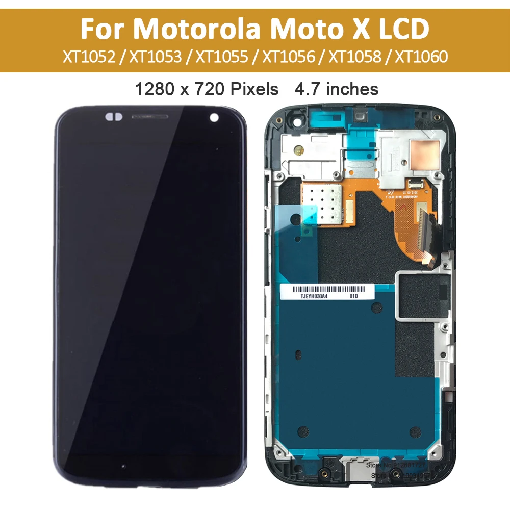 Original LCD Display for Motorola Moto X, Touch Screen Digitizer Assembly, XT1052, XT1055, XT1058, XT1060, 5.5