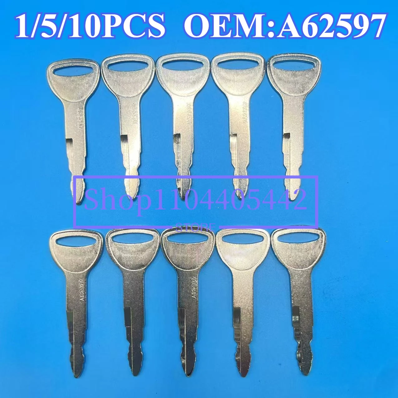 1/5/10PCS A62597 Toynew Keys With Logo A62597 Ignition Key 57591-23330-71 For Forklift New Model