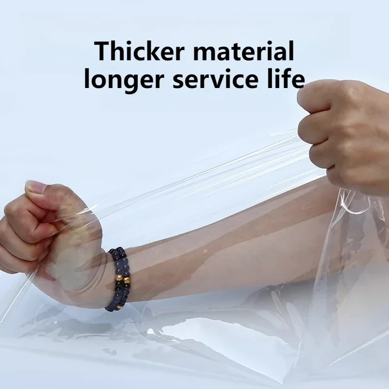 غطاء نافذة سميك مقاوم للرياح، غطاء عازل شفاف قابل للتعديل لأبواب فتحة التهوية العلية، حل دفء الشتاء للمنزل بالكامل