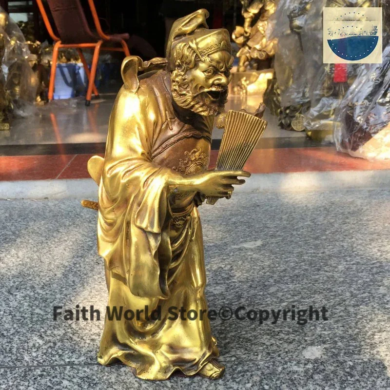 28CM # 2025 office home efficacious FENG SHUI Talisman Protection -exorcise evil spirits Money Drawing Zhong Kui God statue