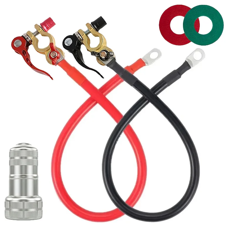 

Универсальный комплект инверторного кабеля батареи 10AWG с клемным разъемом и очистителем для автомобилей на колесах, мотоциклов на солнечной энергии, грузовиков-