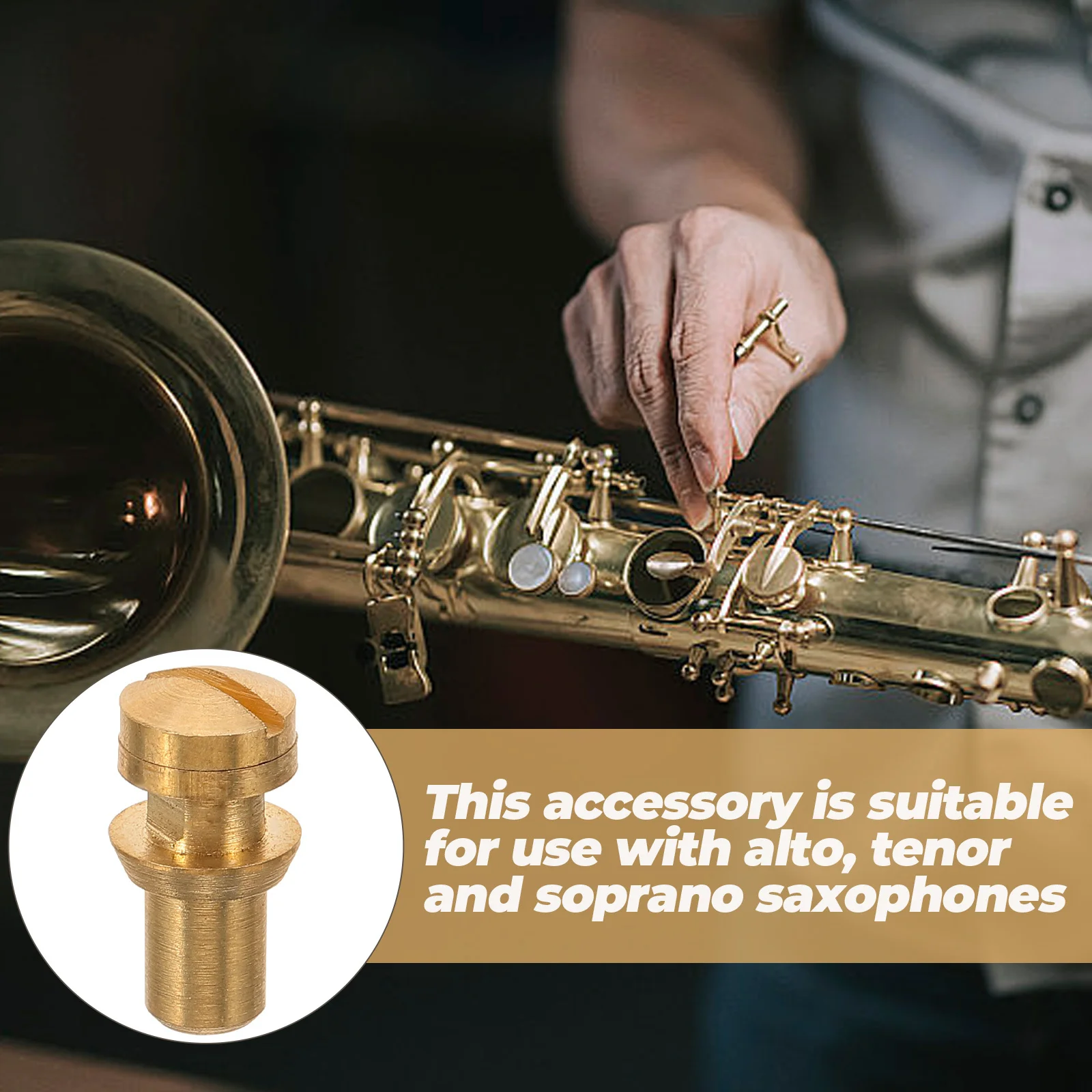 

Detachable Repair Screw Replacement Parts For Alto Tenor Soprano Copper Precision Fit Durable Woodwind Instrument Accessories