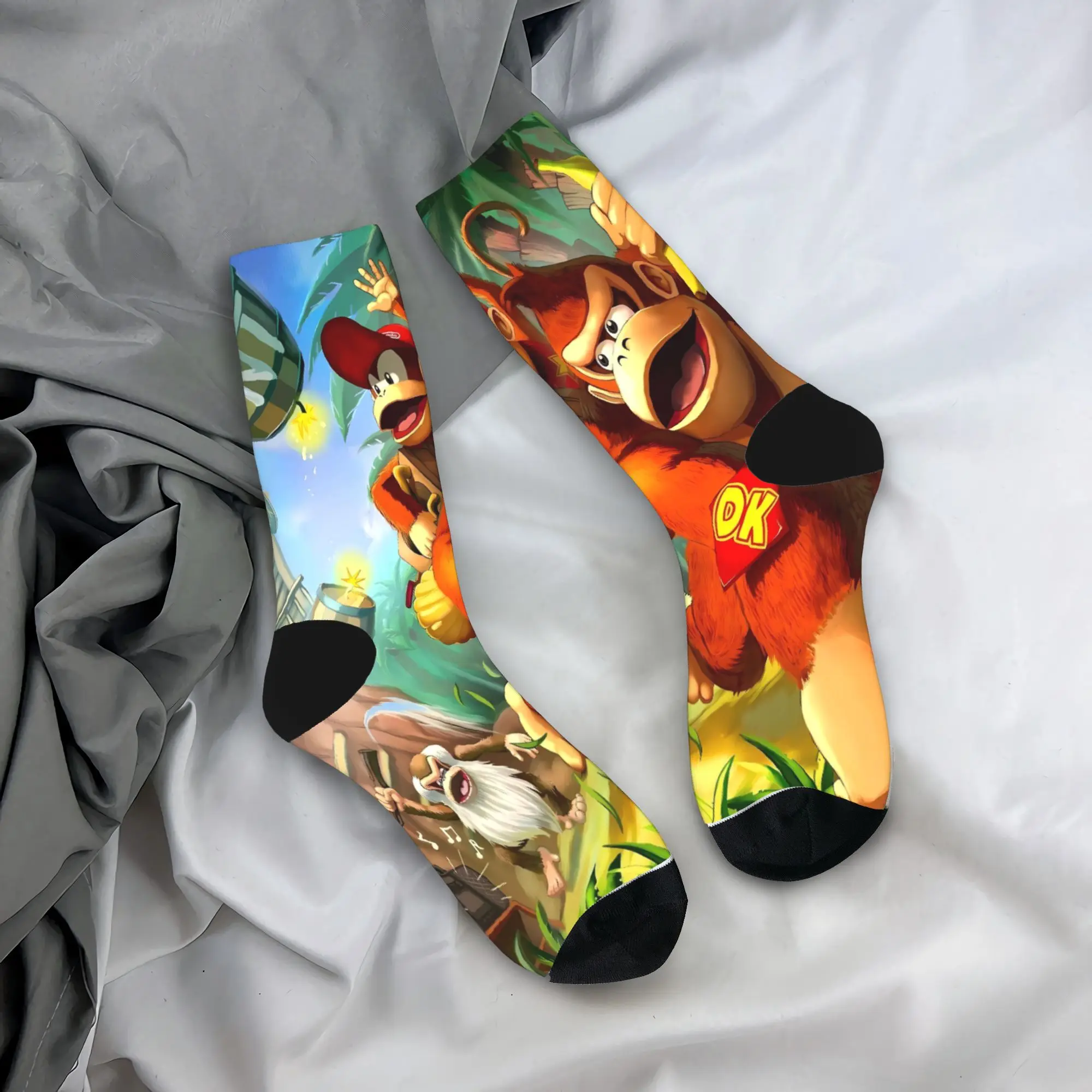 

Donkeyed Kongs, банановые носки, чулки для отдыха, осенние нескользящие мужские носки, средние мягкие спортивные носки на открытом воздухе