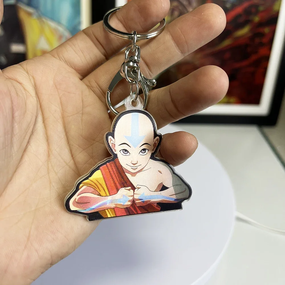 3D Anime Keychain Aang ATLA Key ring Decoration Pendants for Cars,Bags,Etc.(Pls Contact us for Full Catalogs)