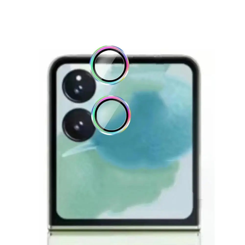 Telefone Lens Film para Xiaomi Mix Flip, Metal Camera Hollow Protector, Câmera traseira Matte Alloy Lens Film, M7F4