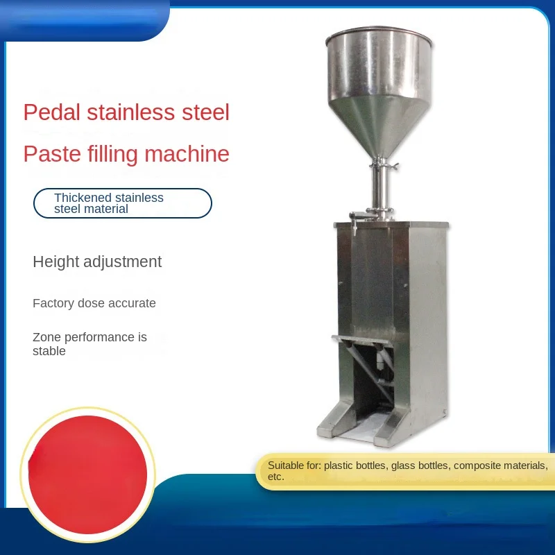 Foot paste filling machine stainless steel dual-purpose small dose