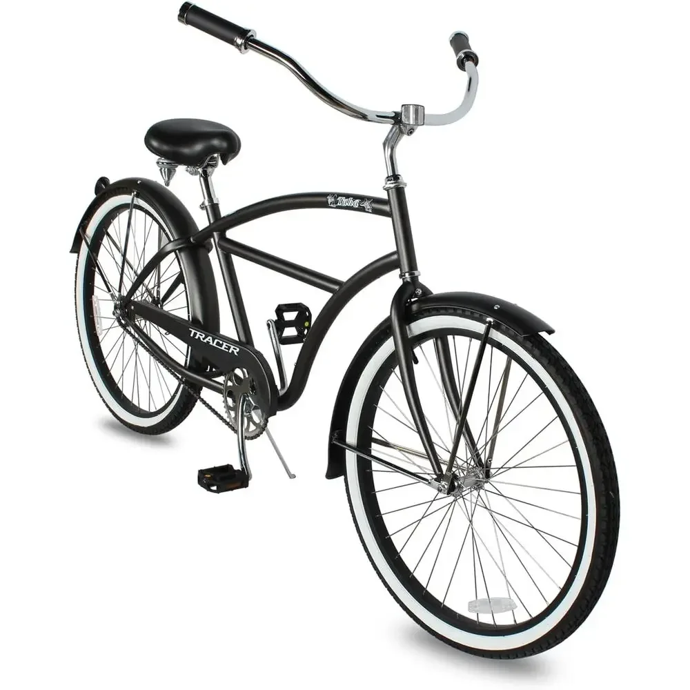 

26 City Commuter Bike - 1/7 Speed, Hi-Ten Steel Frame, Unisex Adult Hybrid Cycle