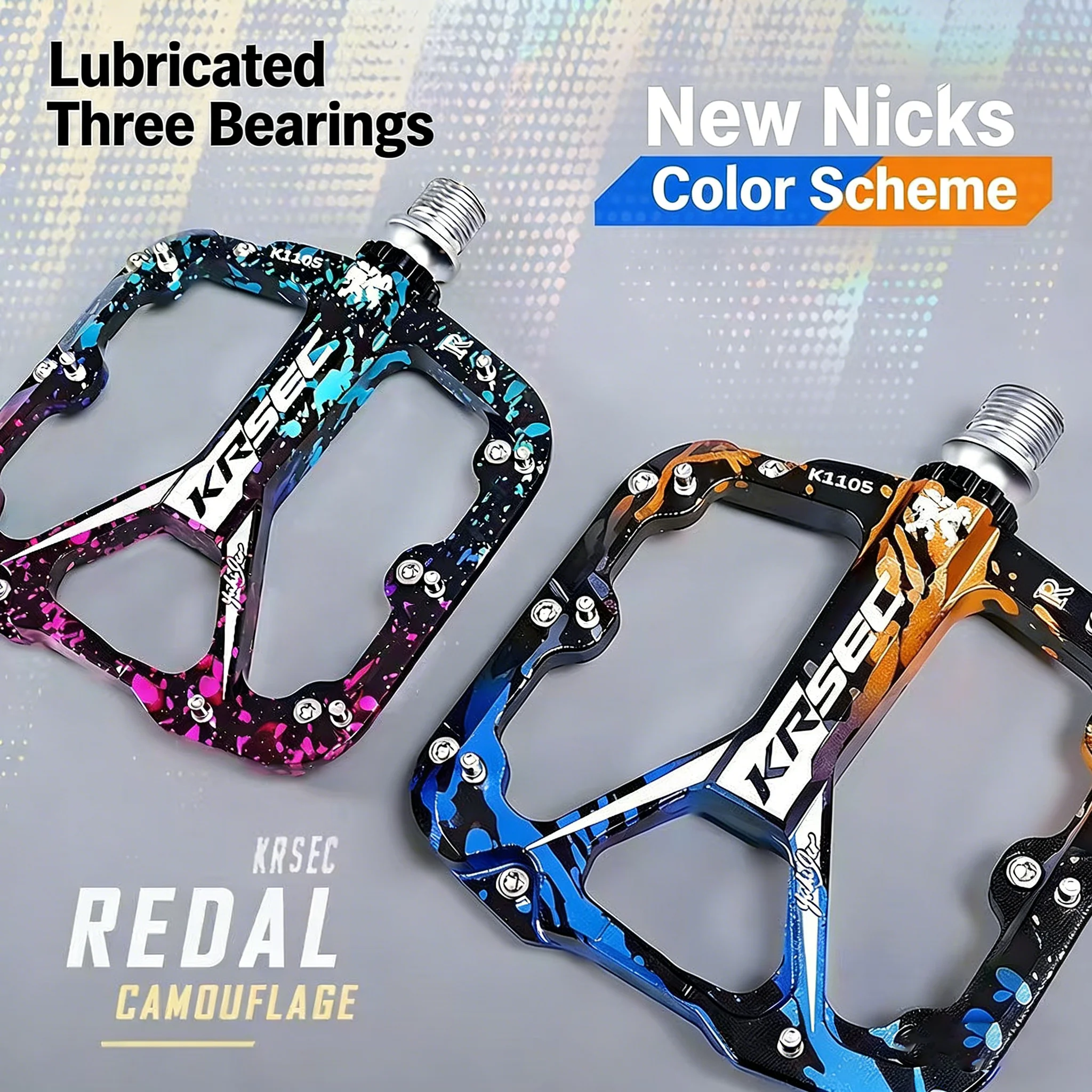 

Bicycle Pedal Aluminum alloy Ultralight Seal 3 Bearing MTB Bicycle Pedals Accessories Mountain Road Bike Bearing Pedal