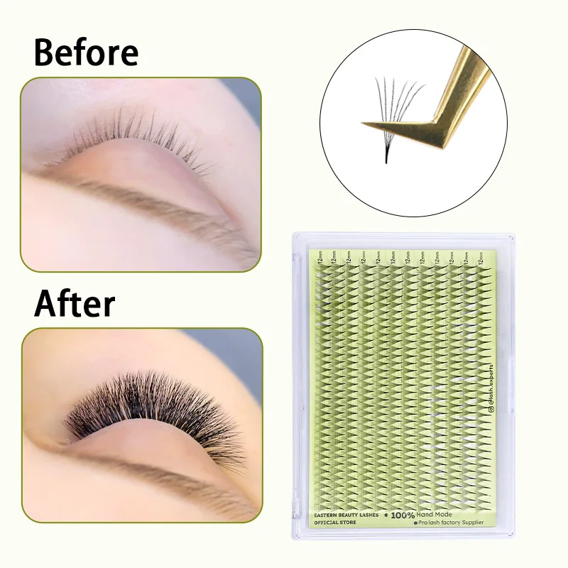 360 Premade ปริมาณแฟน 3D 4D 5D 6D 10D 14D 20D Pre Made Lash แฟนช่อดอกไม้ขนตา Ready Made Promade ปริมาณแฟน